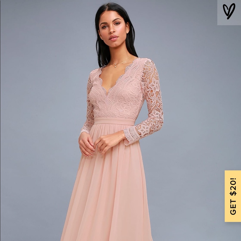 Lulus bridesmaid dress